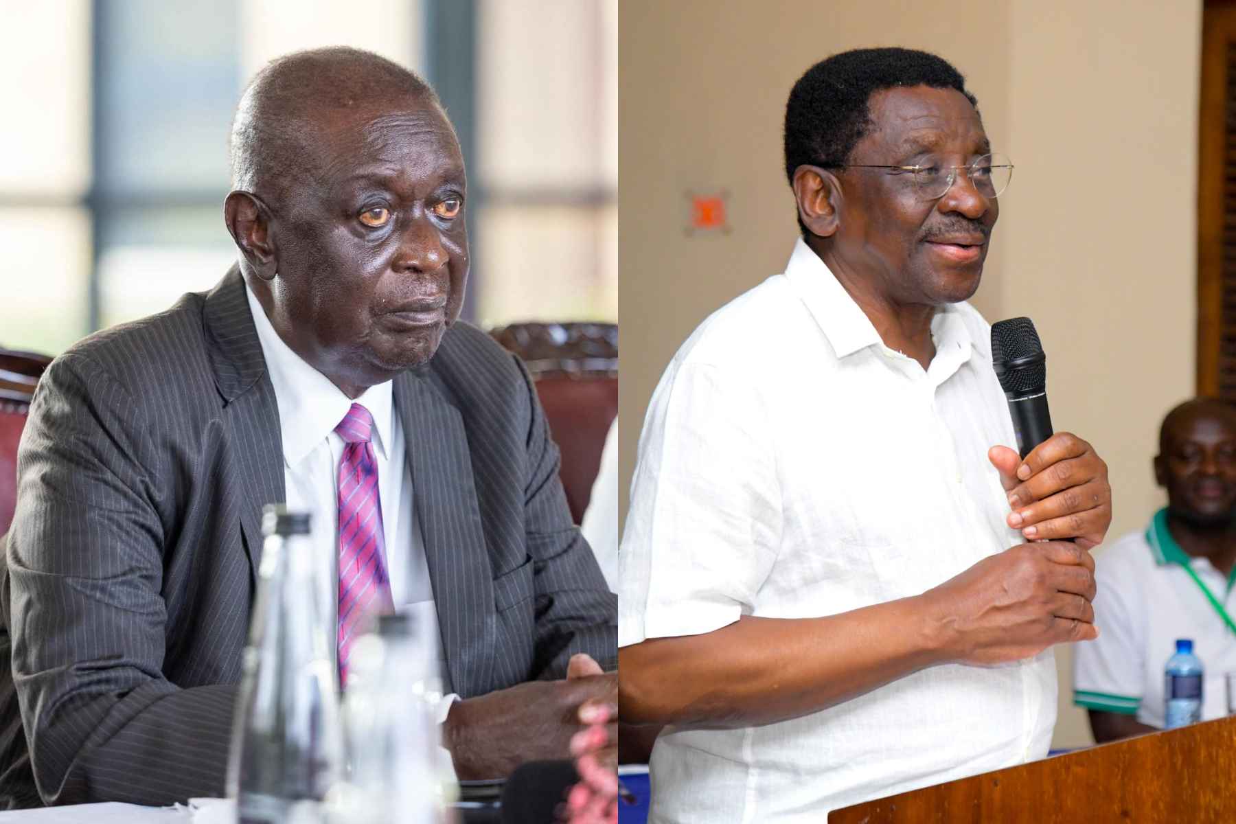 Collage photo of Oburu Oginga and Siaya Governor James Orengo.